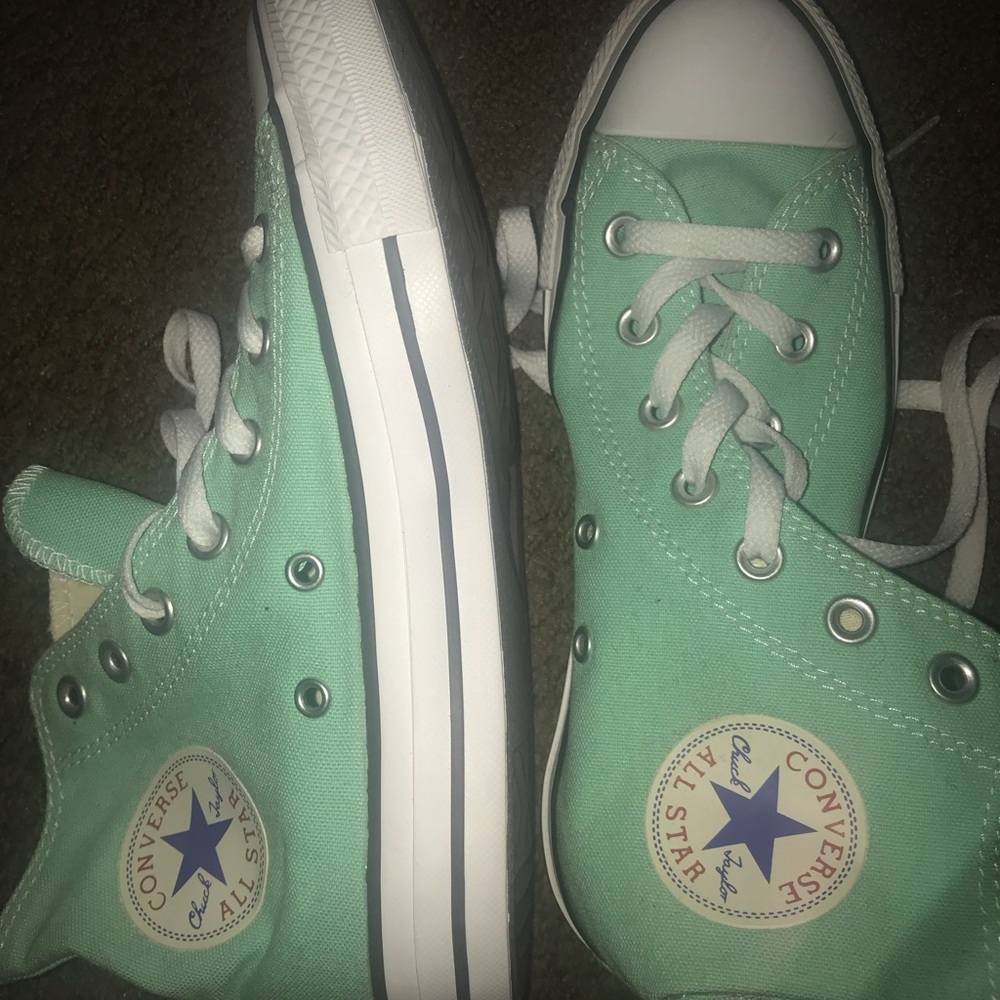 Converse mint sneakers